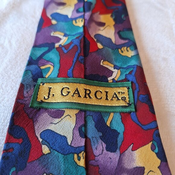 J Garcia‎ Cartoon Limbo Collection Eight Silk Neck Tie Made In USA by Stoneheng - Picture 2 of 7